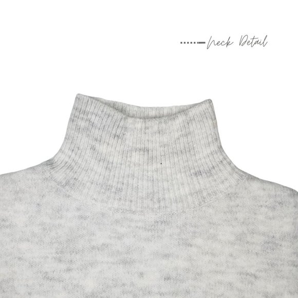 GREY TURTLENECK SWEATER DRESS - Picture 5 of 8